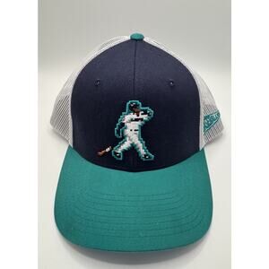 KEN GRIFFEY JR. Baseballism Collection 8-bit Video Game Pixelated Trucker Hat